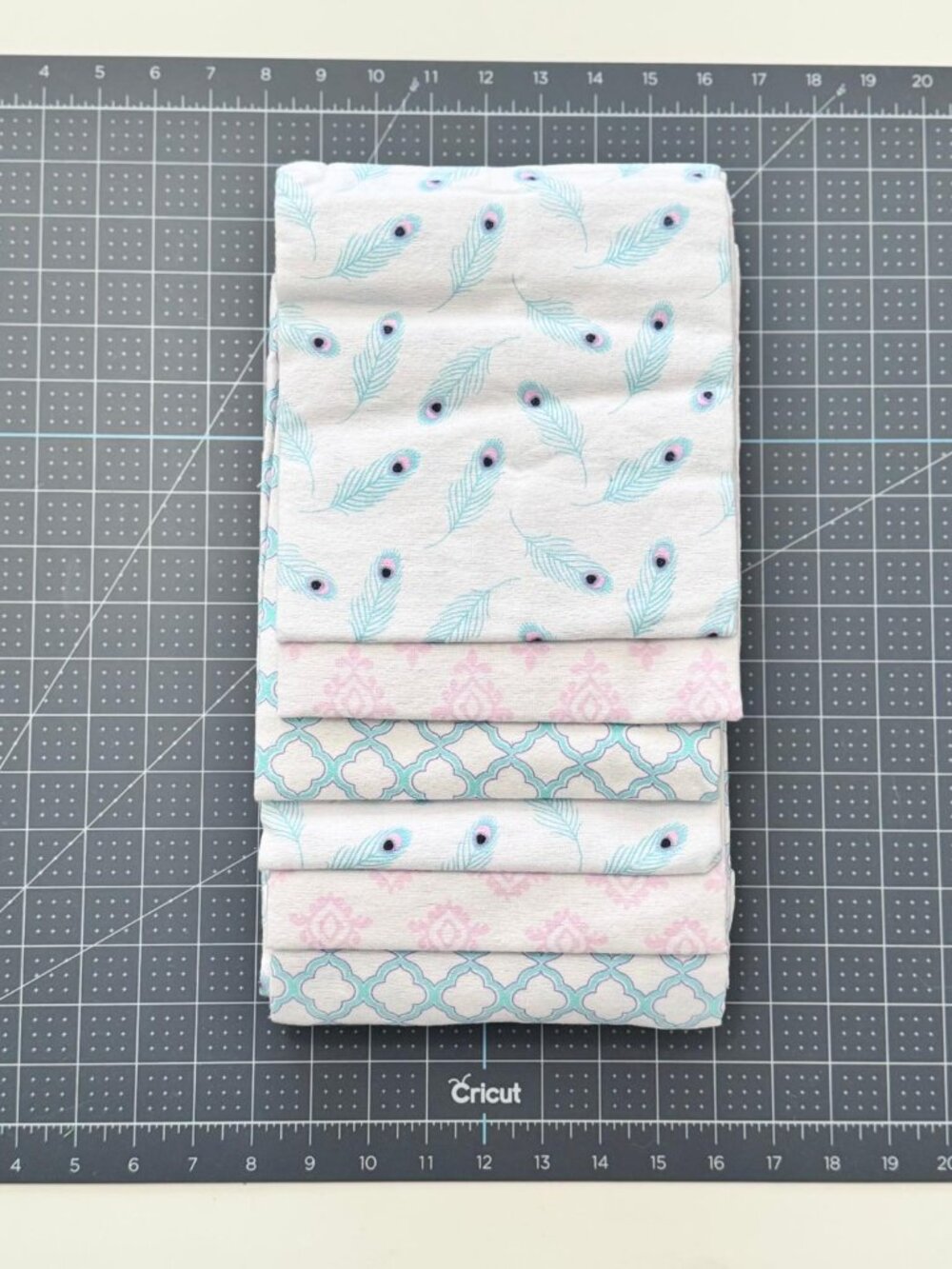 New Hudson Baby Peacock Feathers Receiving Blankets Set of 6 - 30x36 inches